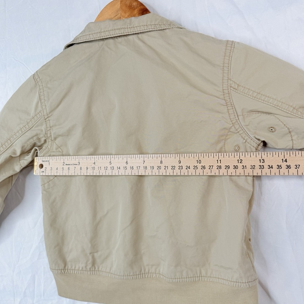 VTG OSHKOSH BGOSH Kids Bomber Jacket Khaki 100% COTTON Lining 100% NYLON SZ-3T - Picture 16 of 16